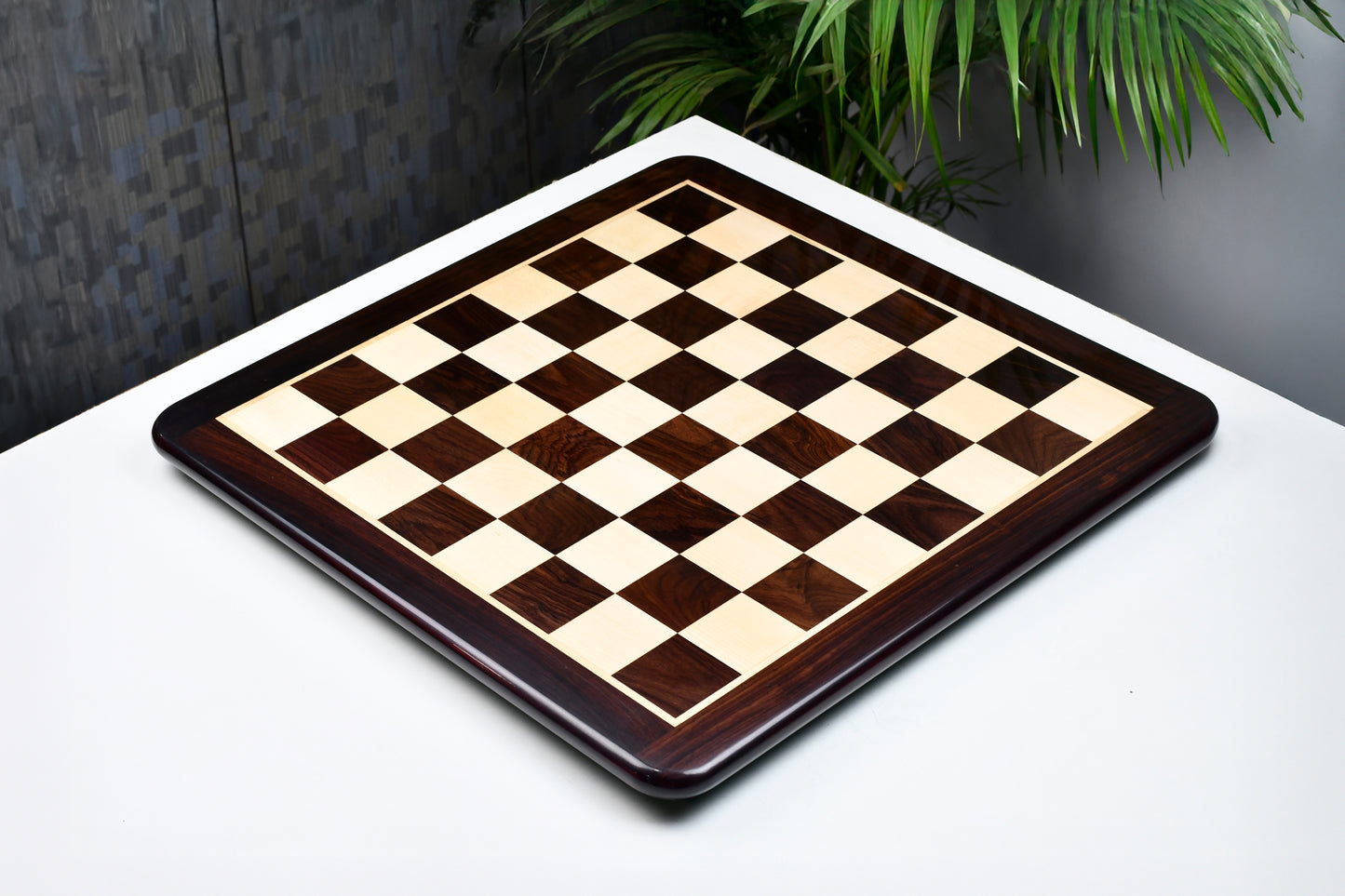NEW Wooden Chess Board Dark Brown Rose Wood 17" - 45 mm