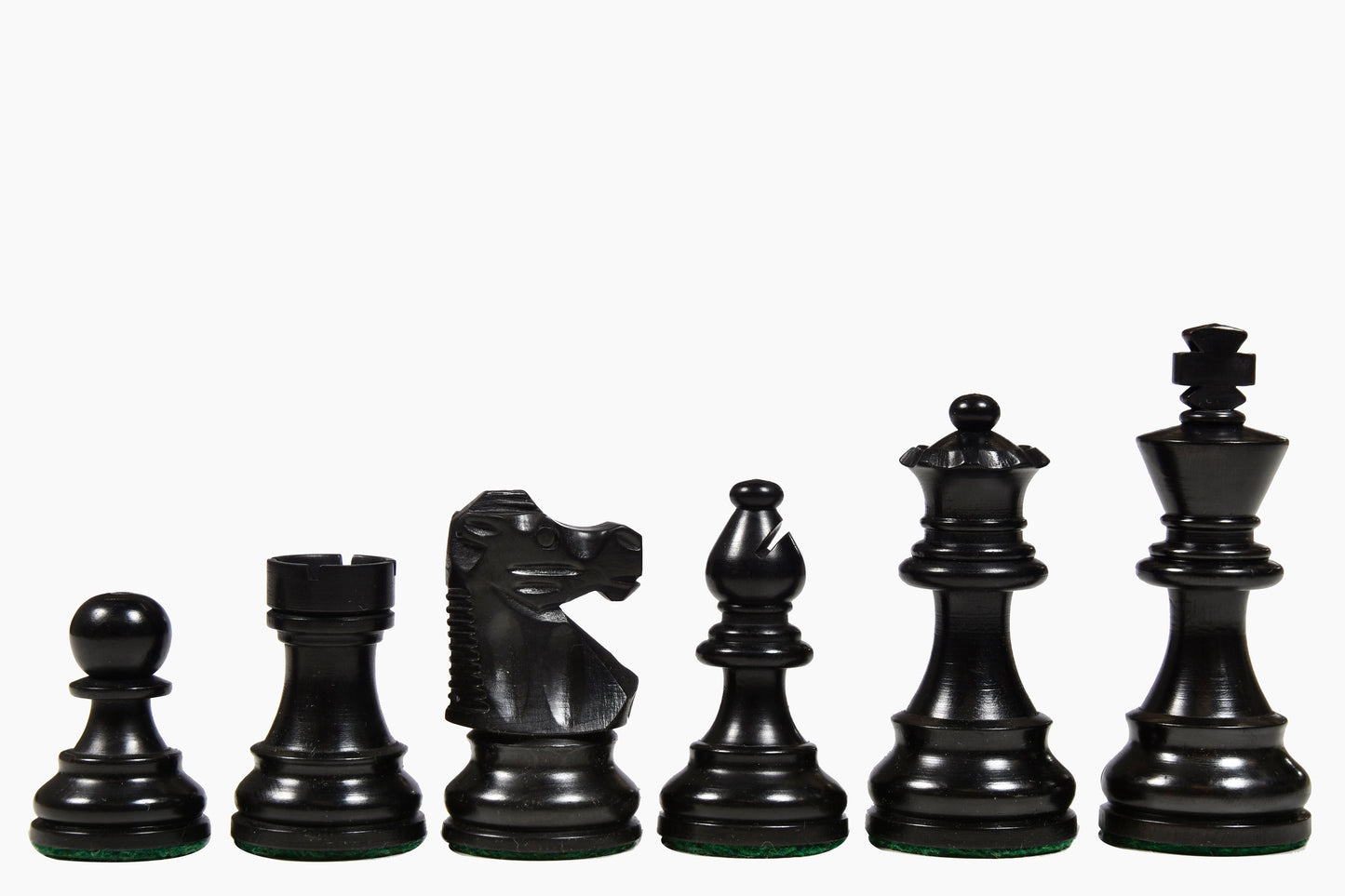 Reproduced French Lardy Exclusive Wooden Chess Pieces with Extra Queen - Handcrafted in Ebonized & Natural Boxwood 3" King