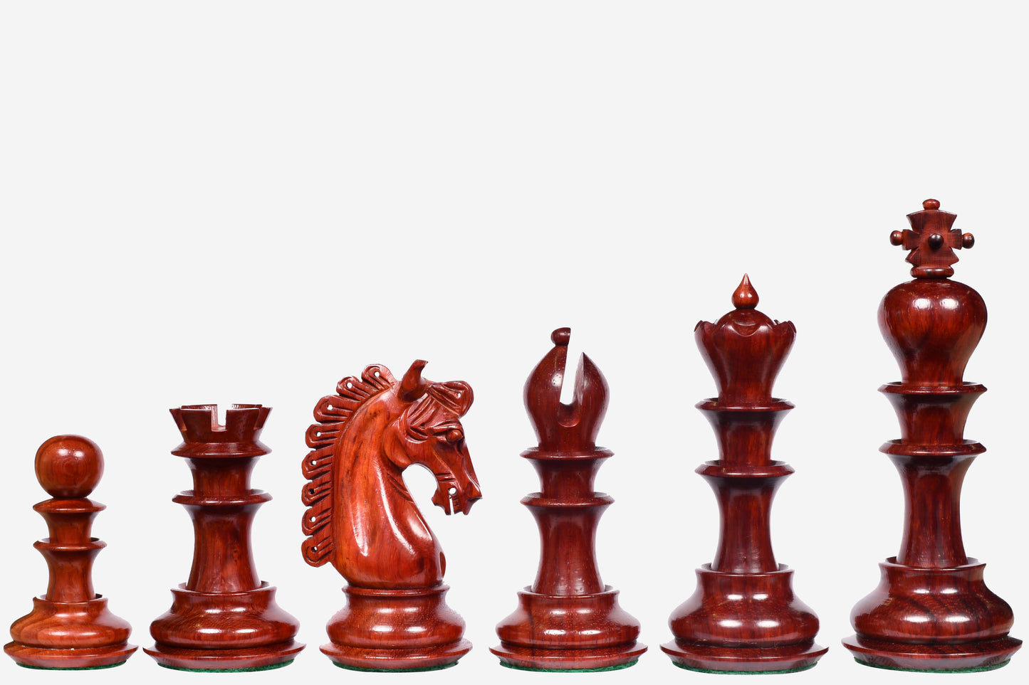 The Hurricane Series Staunton Luxury Chess Pieces Bud Rose & Box Wood - 4.7" King