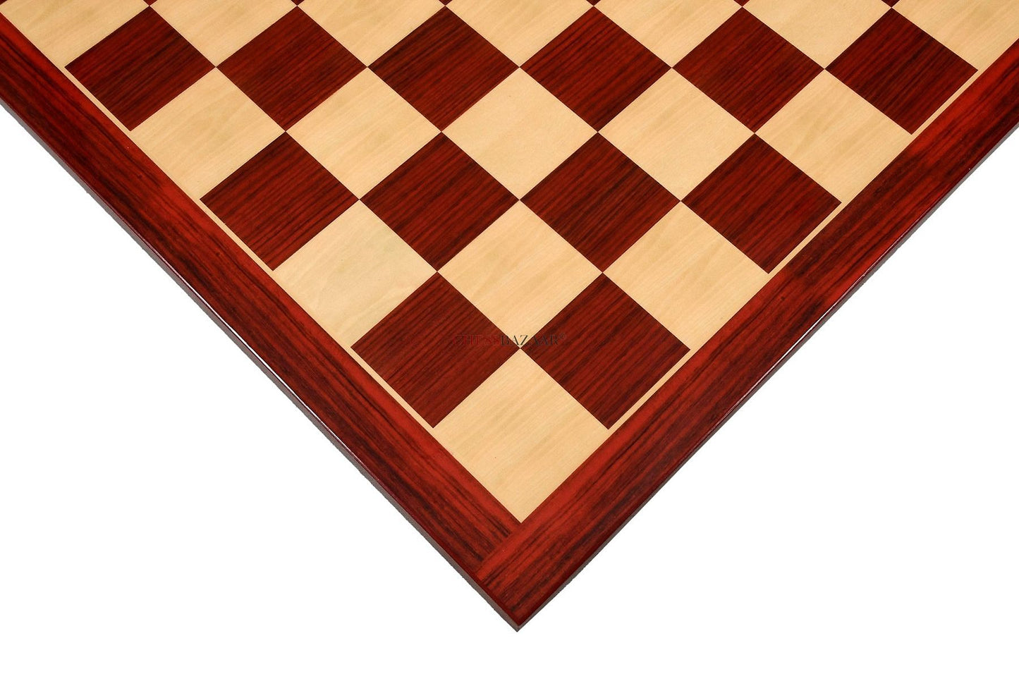 Wooden Printed Chess Board in Bud Rosewood & Boxwood Look 21" - 55 mm