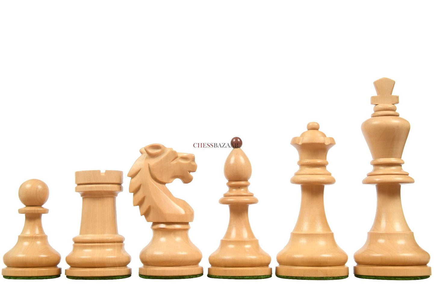 Special Edition Reproduced Vintage 1950's Circa Bohemia Staunton Series German Chess Pieces in Bud Rosewood and Boxwood - 3.89" King