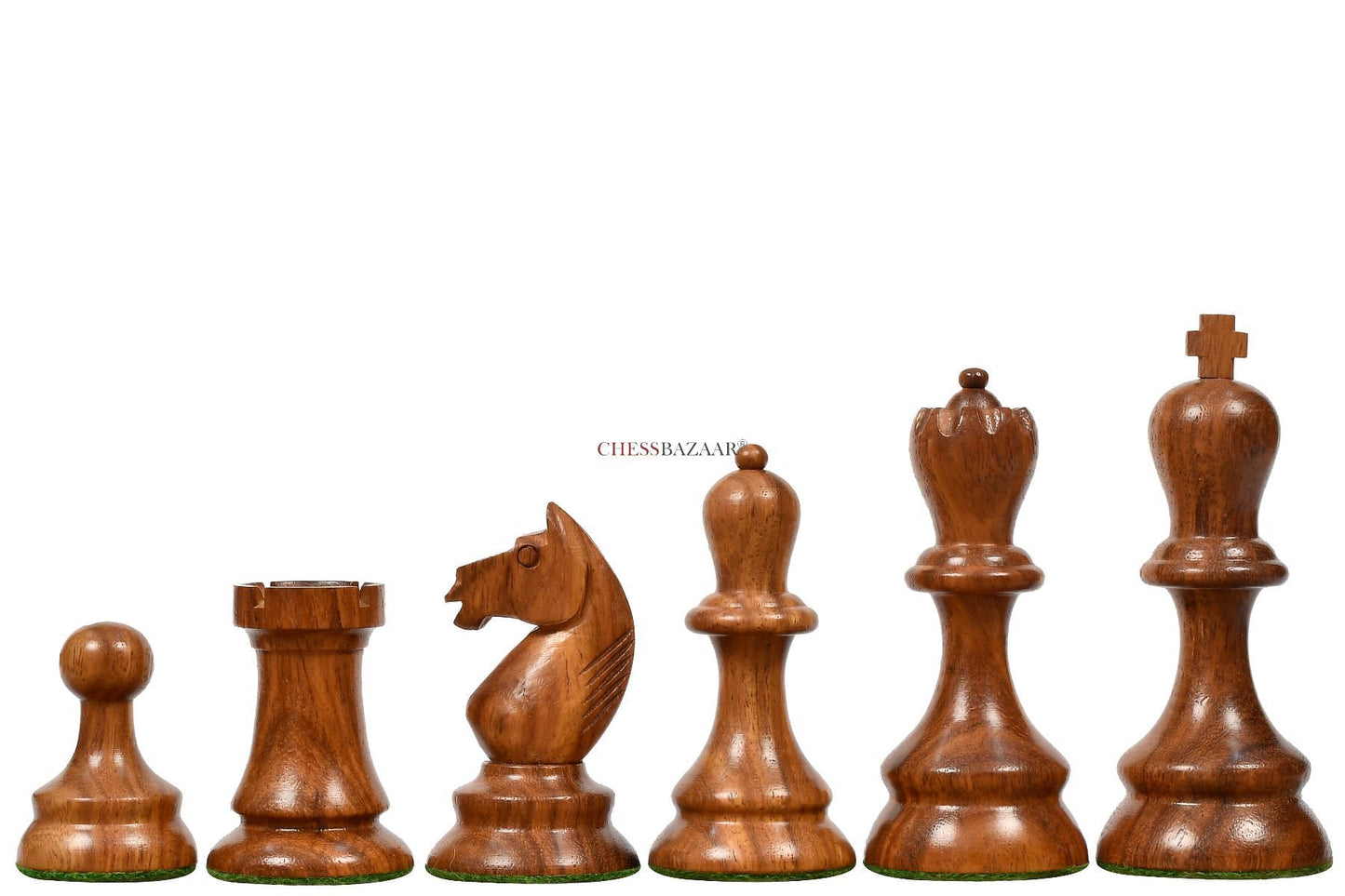 The 1937 7th Stockholm Olympiad Reproduced Chess Pieces in Sheesham Wood & Box Wood - 3.75" King