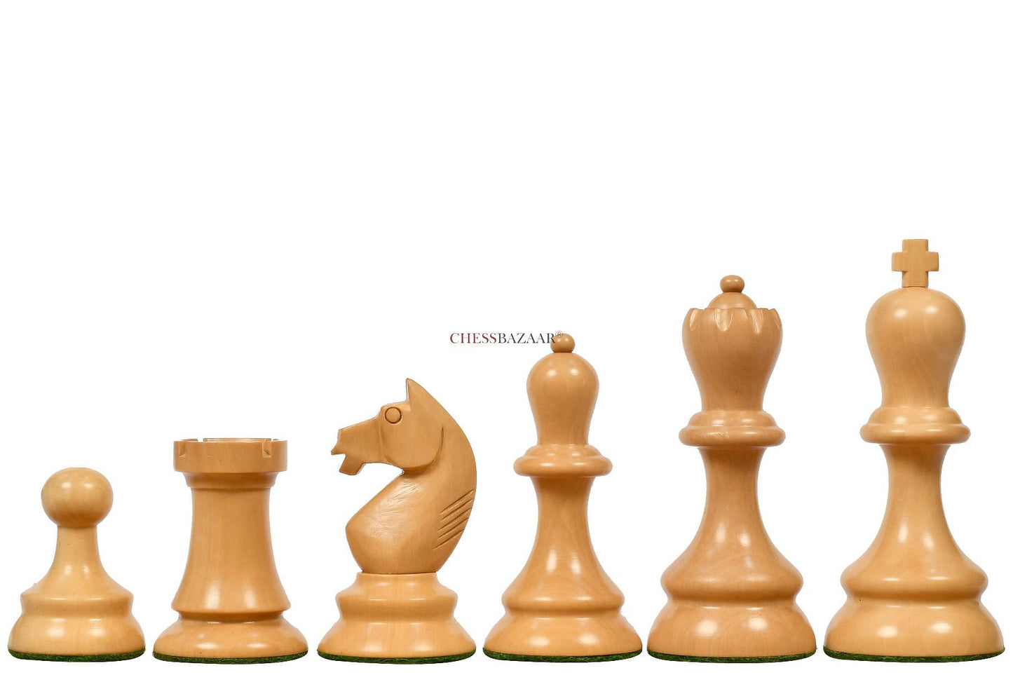 The 1937 7th Stockholm Olympiad Reproduced Chess Pieces in Sheesham Wood & Box Wood - 3.75" King
