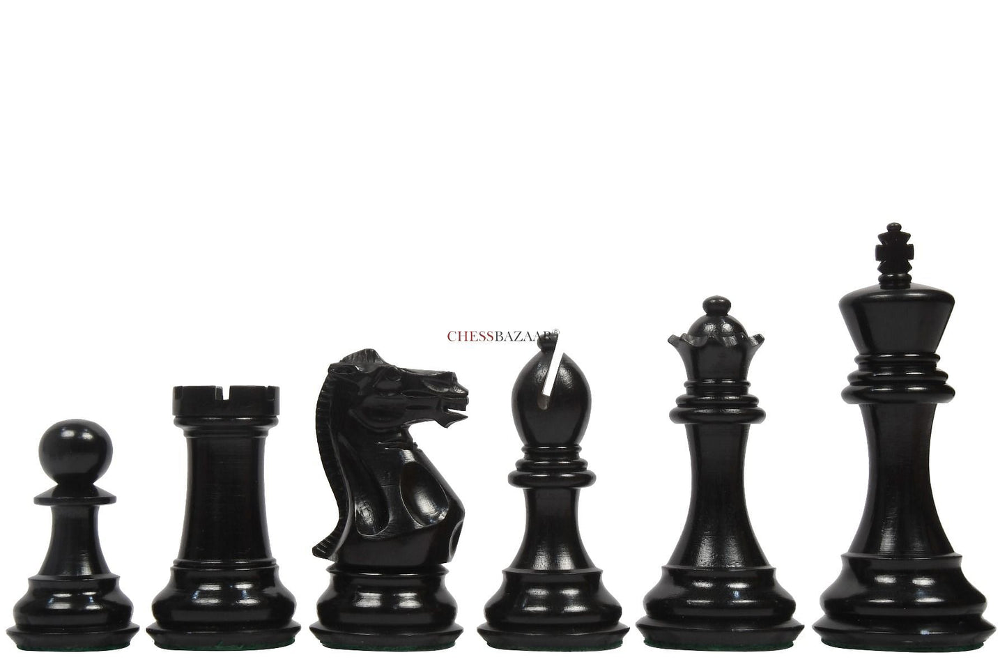 The Honour of Staunton (HOS) Series Weighted Chess Pieces in Ebony & Box Wood - 4.0" King