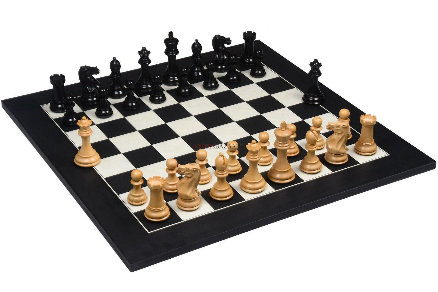 The Honour of Staunton (HOS) Series Weighted Chess Pieces in Ebony & Box Wood - 4.0" King
