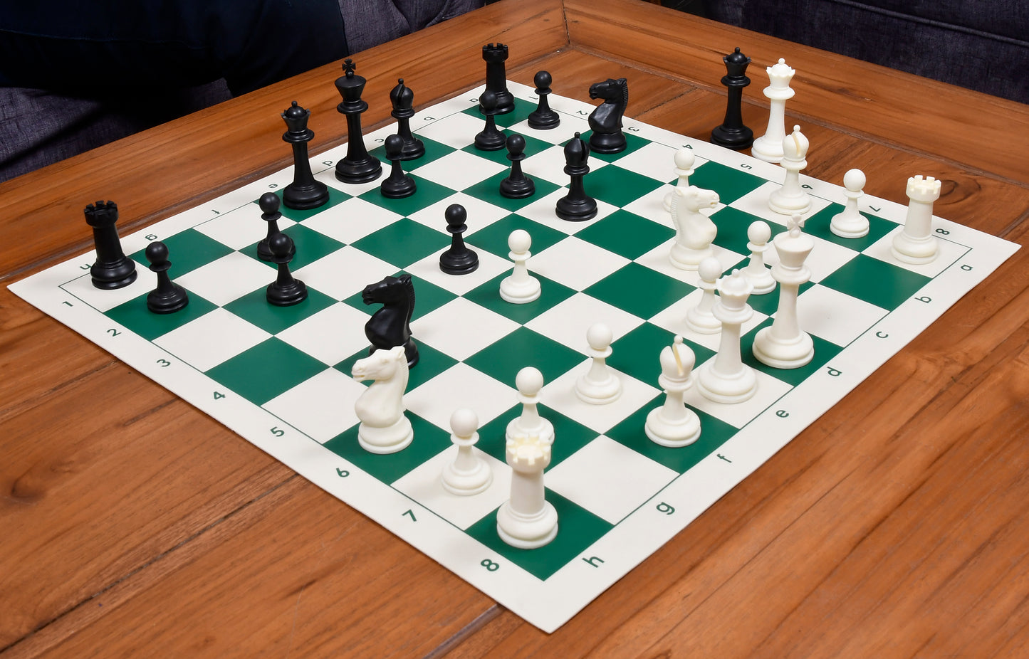 The International Series Unweighted Tournament Plastic Chess Pieces (34 Pieces) with Extra Queens - 3.8" King