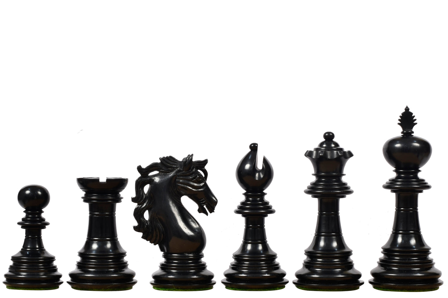 American Adios Series Luxury Chess Pieces in Ebony / Box Wood - 4.4" King