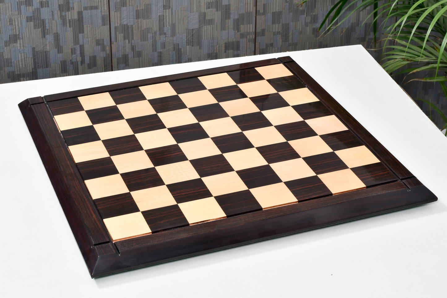 Bridle Knight Chess Pieces in Indian Rosewood/Box Wood with Board - 4.1" King