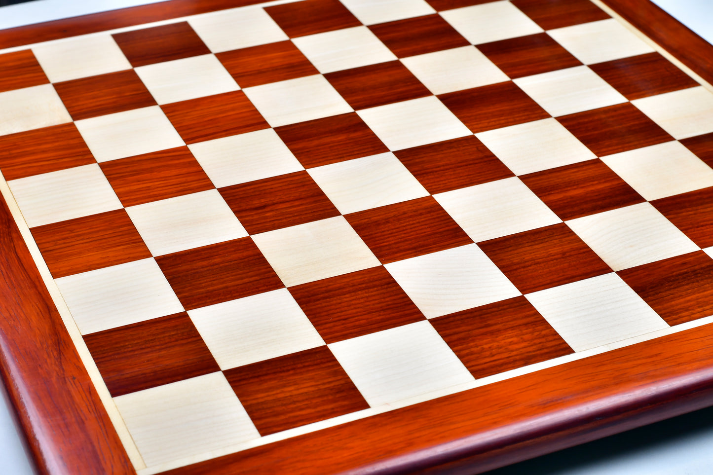 Wooden Chess Board Blood Red Bud Rose Wood 21" - 55 mm