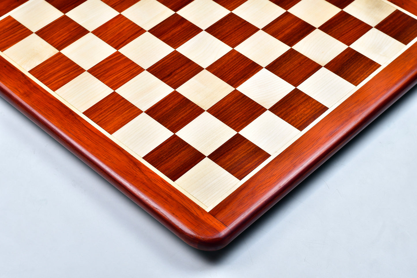 Wooden Chess Board Blood Red Bud Rose Wood 21" - 55 mm