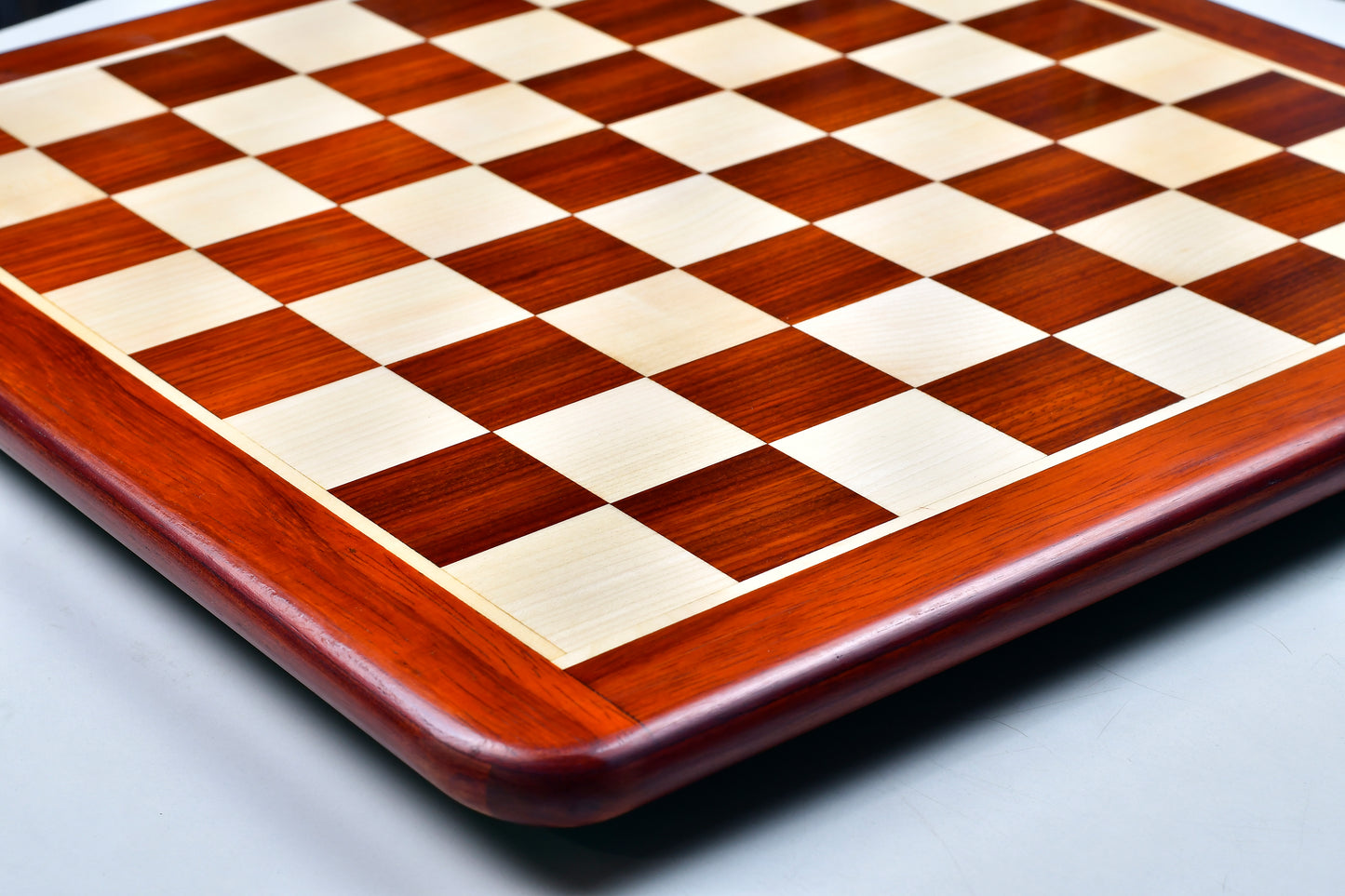 Wooden Chess Board Blood Red Bud Rose Wood 21" - 55 mm