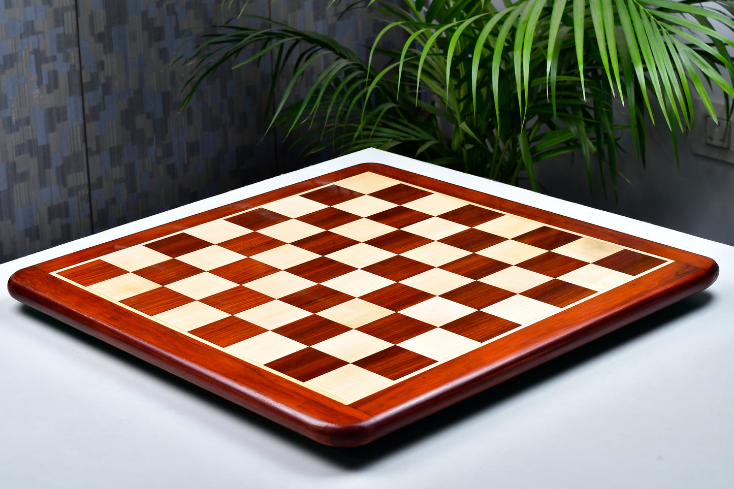 Wooden Chess Board Blood Red Bud Rose Wood 21" - 55 mm