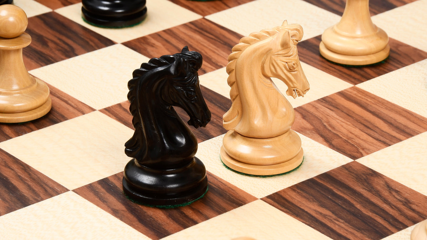 Imperial Collector Series Chess Pieces V2.0 in Ebony / Boxwood - 3.75" King with Board