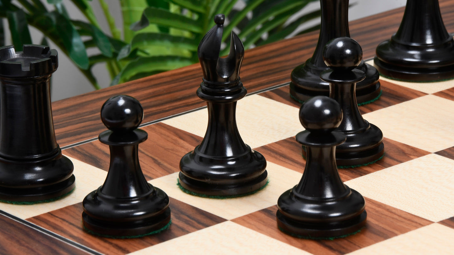 Imperial Collector Series Chess Pieces V2.0 in Ebony / Boxwood - 3.75" King with Board