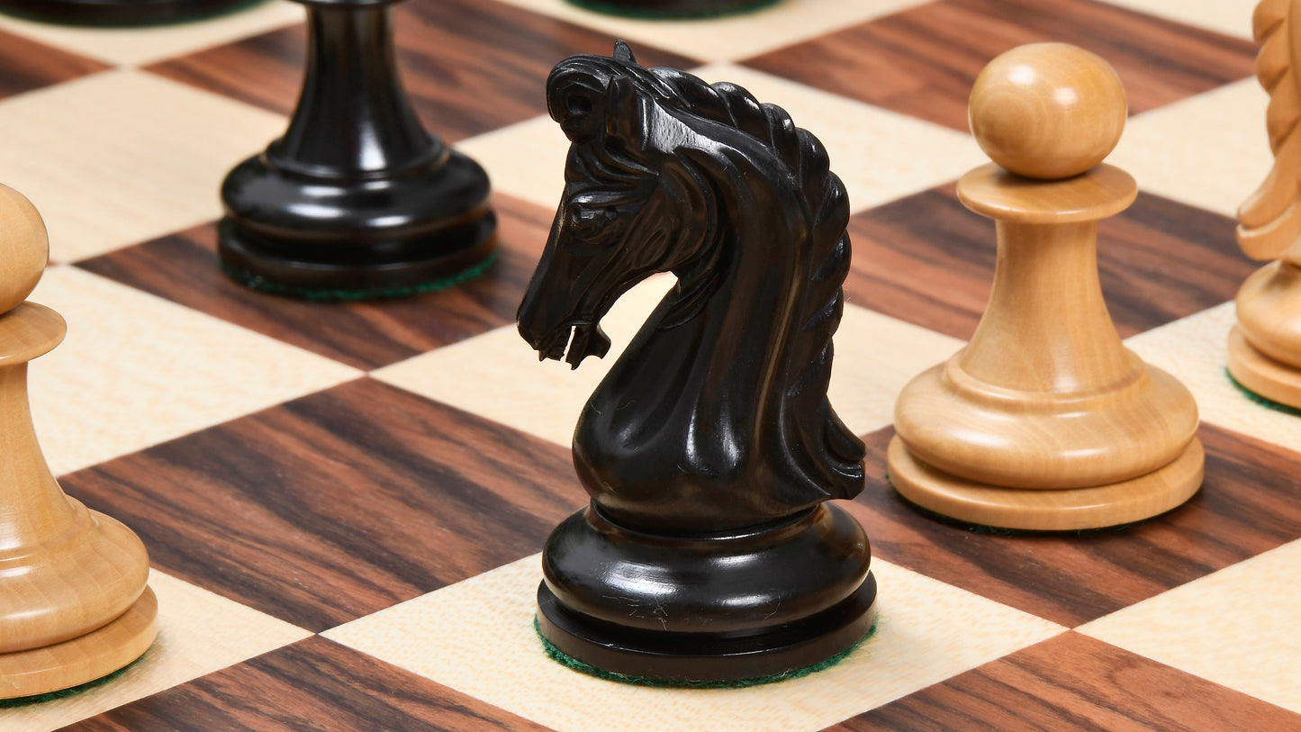 Imperial Collector Series Chess Pieces V2.0 in Ebony / Boxwood - 3.75" King with Board