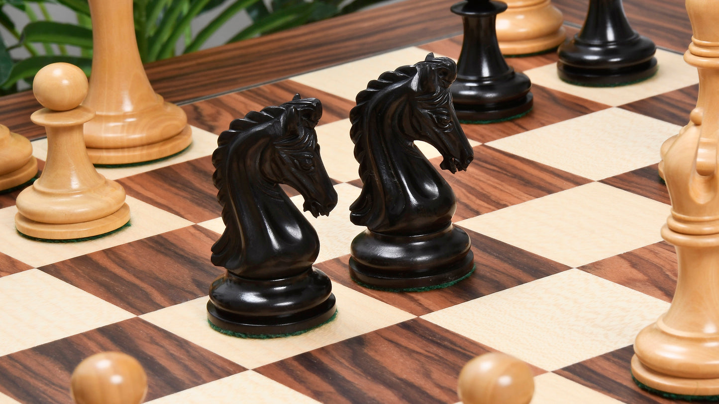 Imperial Collector Series Chess Pieces V2.0 in Ebony / Boxwood - 3.75" King with Board