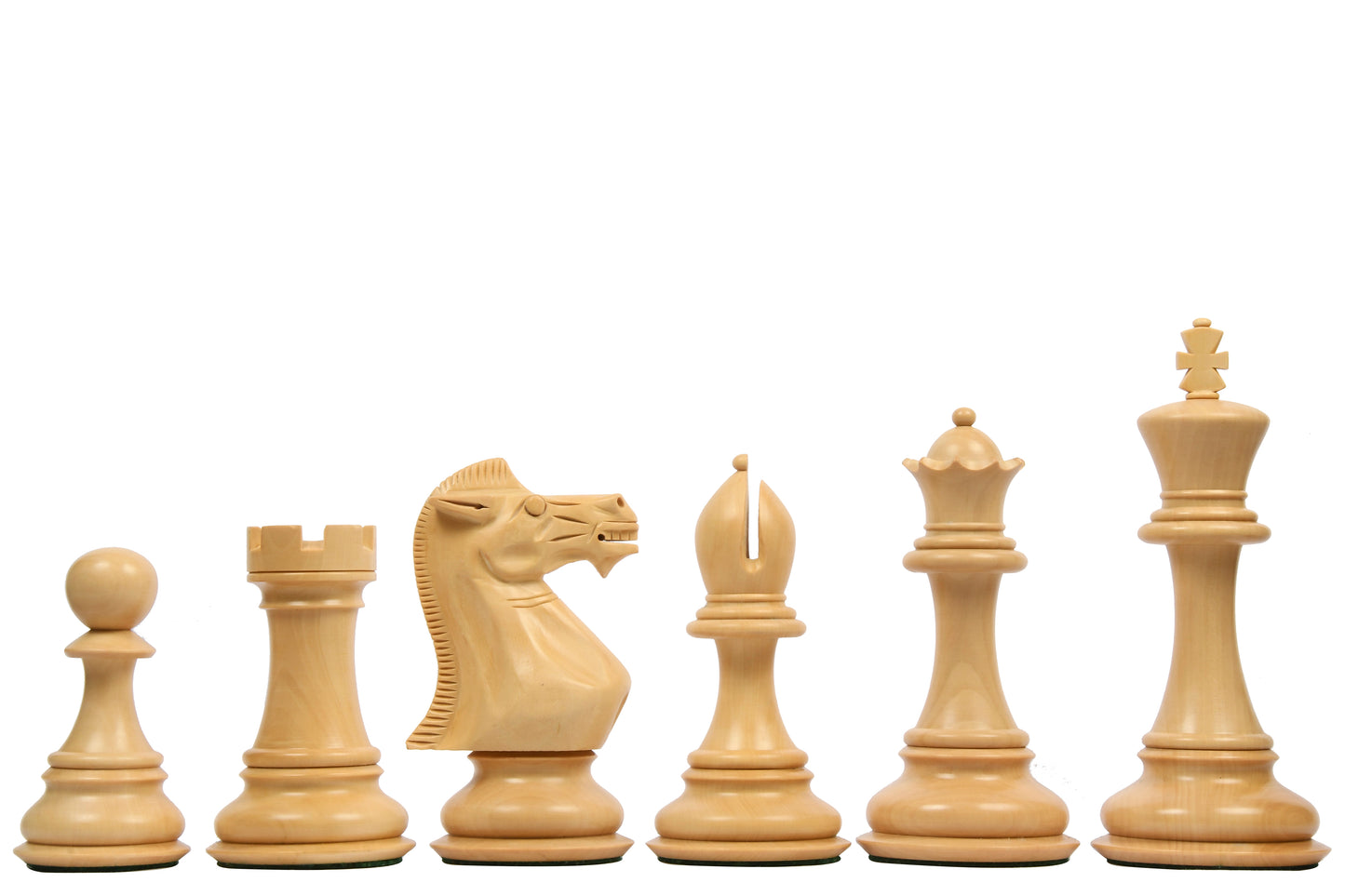 The Giant Monstrous Series Staunton Chess Pieces in Bud Rose & Box Wood - 6.0" King