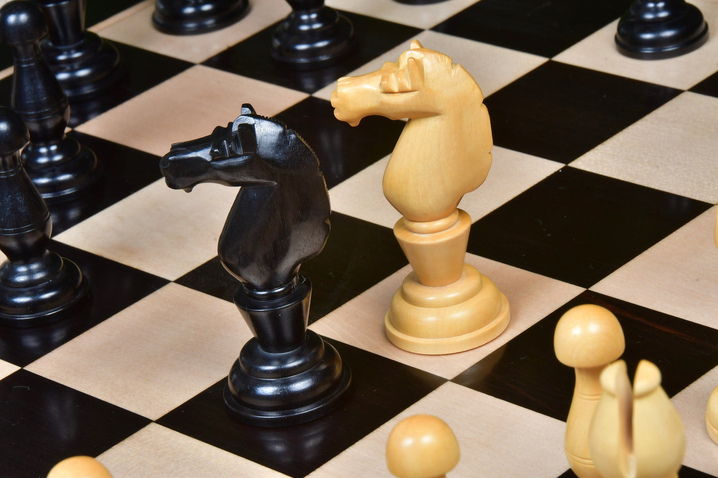 The Grand Divan Chess Pieces from the Famous Simpson's-in-the-Strand in Ebony & Boxwood - 4.2" King