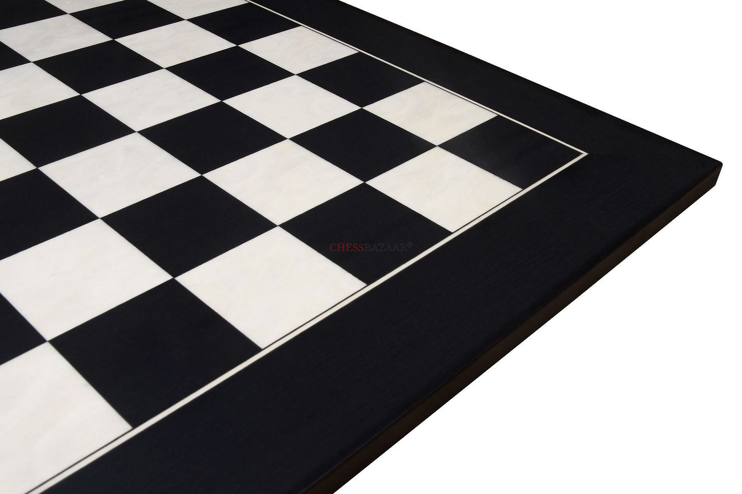 Wooden Deluxe Black Anigre Maple Matte Finish Chess Board 18" - 45 mm