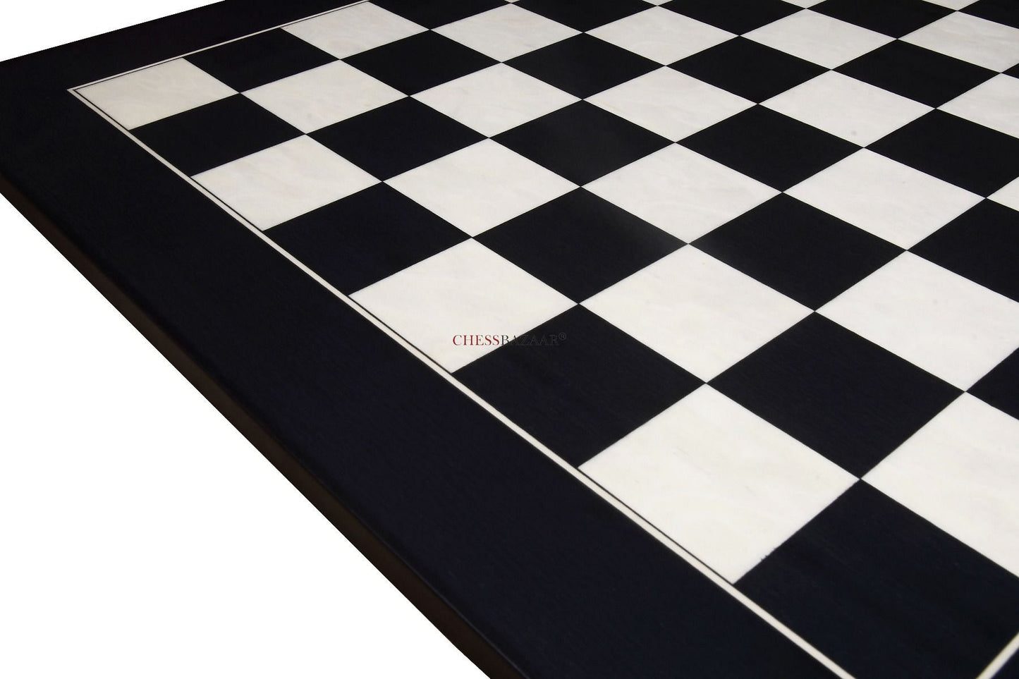 Wooden Deluxe Black Anigre Maple Matte Finish Chess Board 24" - 60 mm