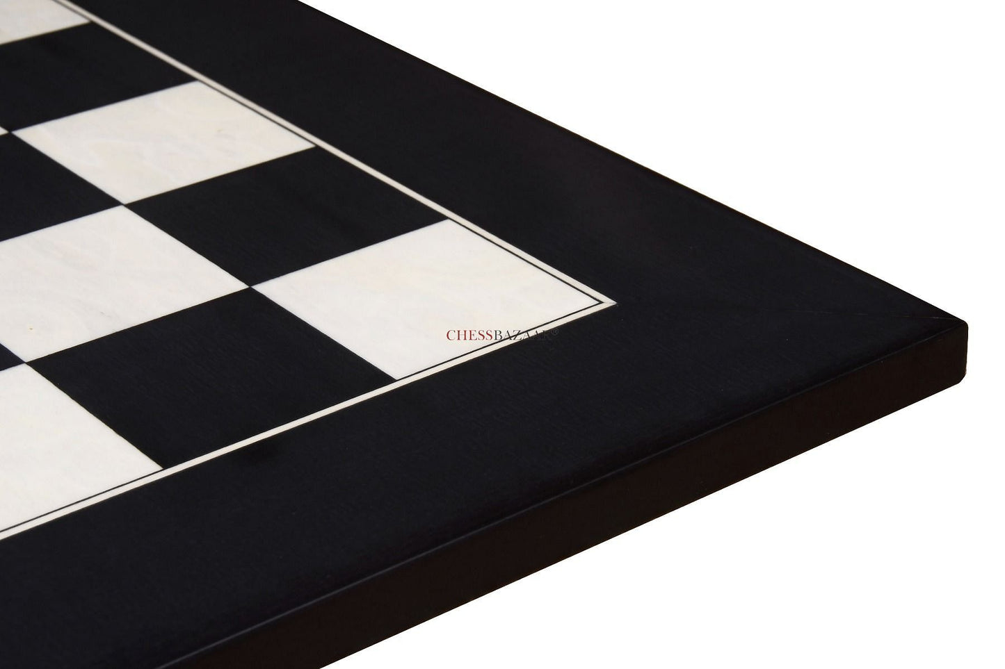 Wooden Deluxe Black Anigre Maple Matte Finish Chess Board 24" - 60 mm