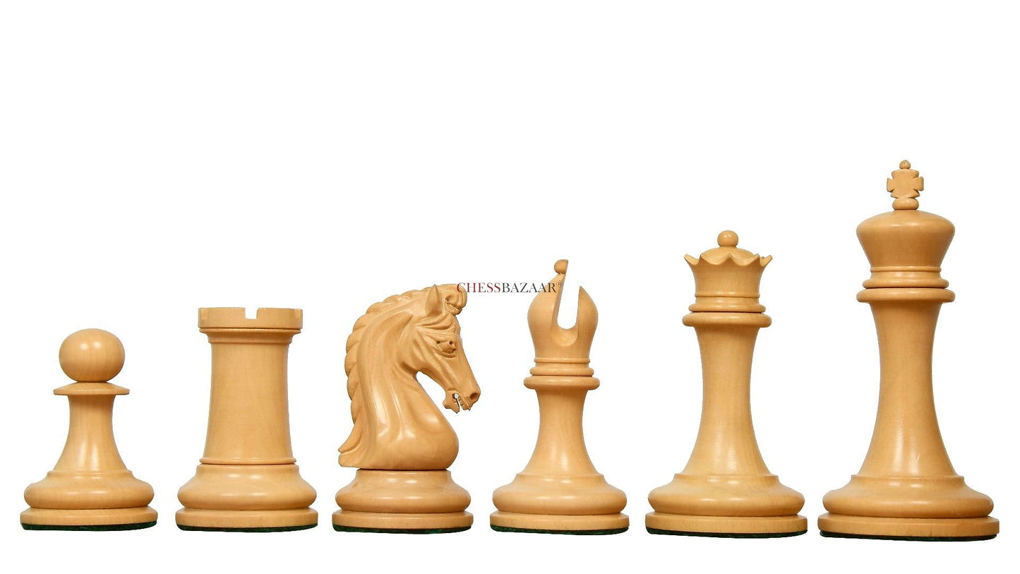 The Imperial Collector Series (Sinquefield Cup 2014) Chess Pieces V2.0 in Ebony Wood & Box Wood - 3.75" King