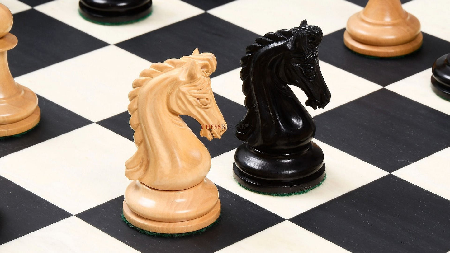 The Imperial Collector Series (Sinquefield Cup 2014) Chess Pieces V2.0 in Ebony Wood & Box Wood - 3.75" King