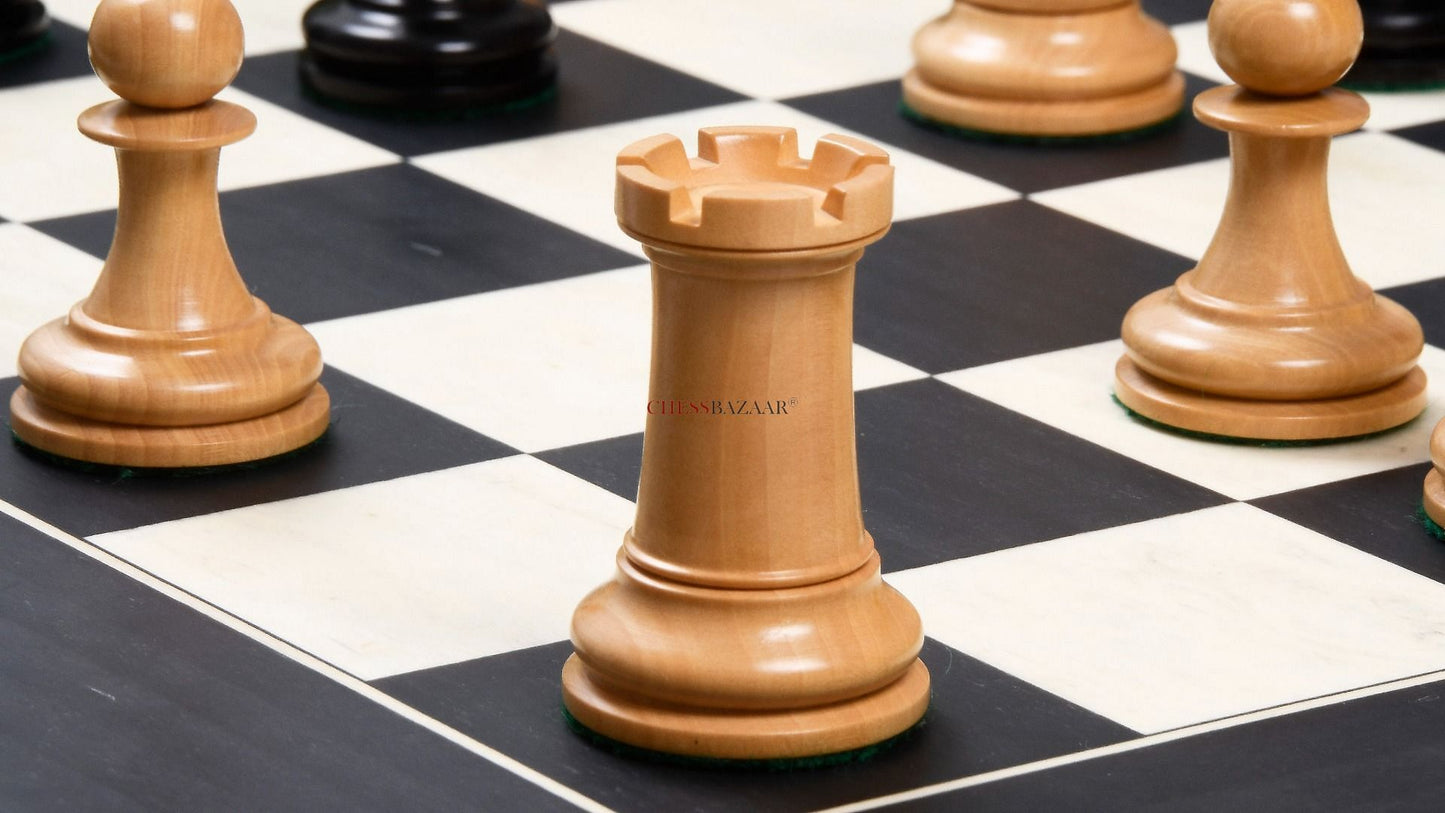 The Imperial Collector Series (Sinquefield Cup 2014) Chess Pieces V2.0 in Ebony Wood & Box Wood - 3.75" King
