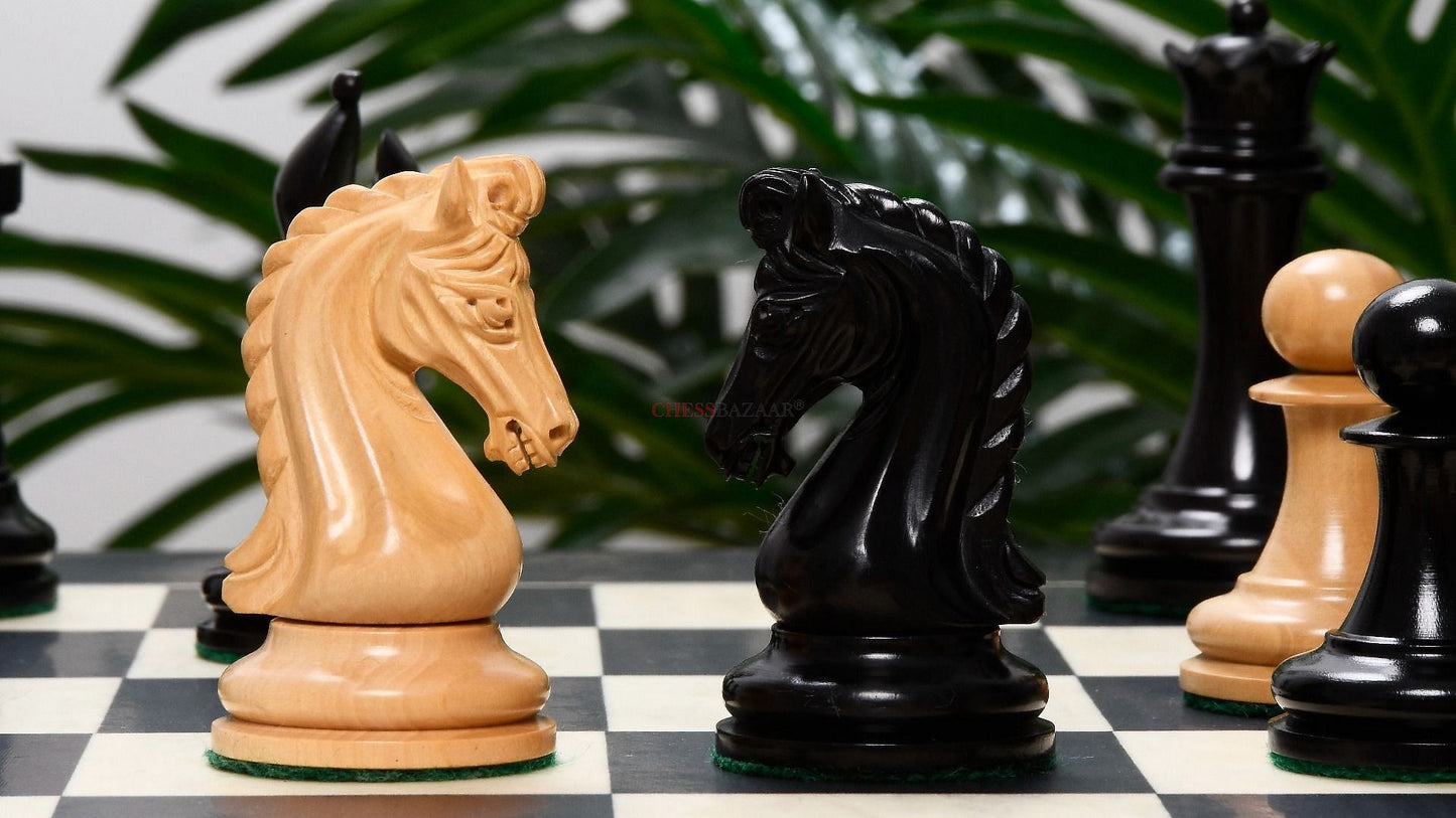 The Imperial Collector Series (Sinquefield Cup 2014) Chess Pieces V2.0 in Ebony Wood & Box Wood - 3.75" King