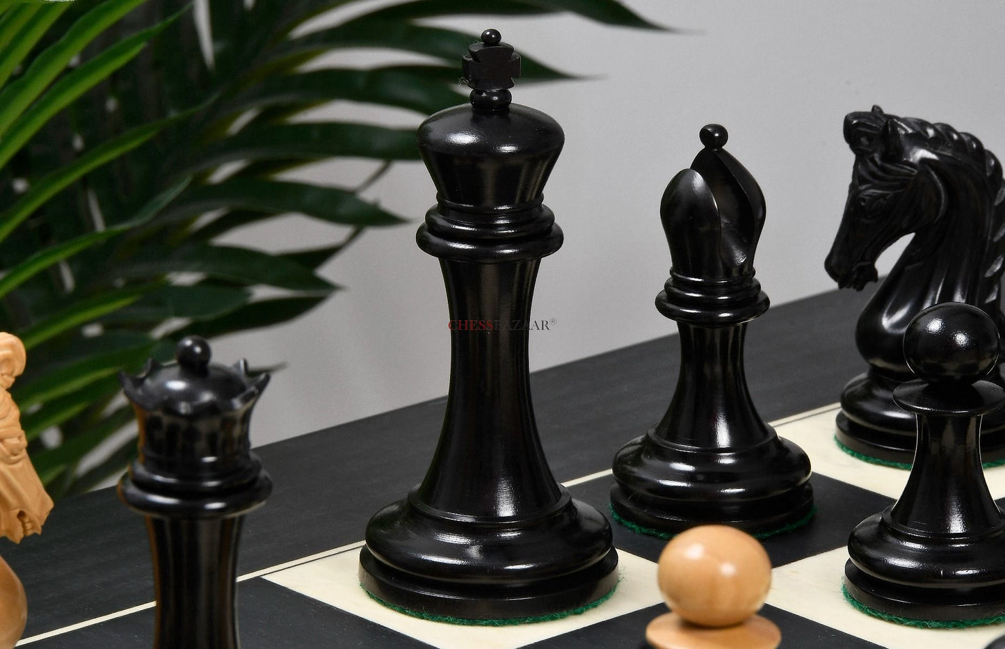 The Imperial Collector Series (Sinquefield Cup 2014) Chess Pieces V2.0 in Ebony Wood & Box Wood - 3.75" King