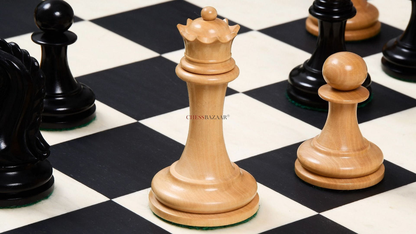 The Imperial Collector Series (Sinquefield Cup 2014) Chess Pieces V2.0 in Ebony Wood & Box Wood - 3.75" King