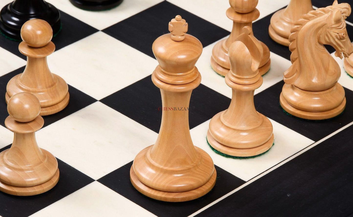 The Imperial Collector Series (Sinquefield Cup 2014) Chess Pieces V2.0 in Ebony Wood & Box Wood - 3.75" King