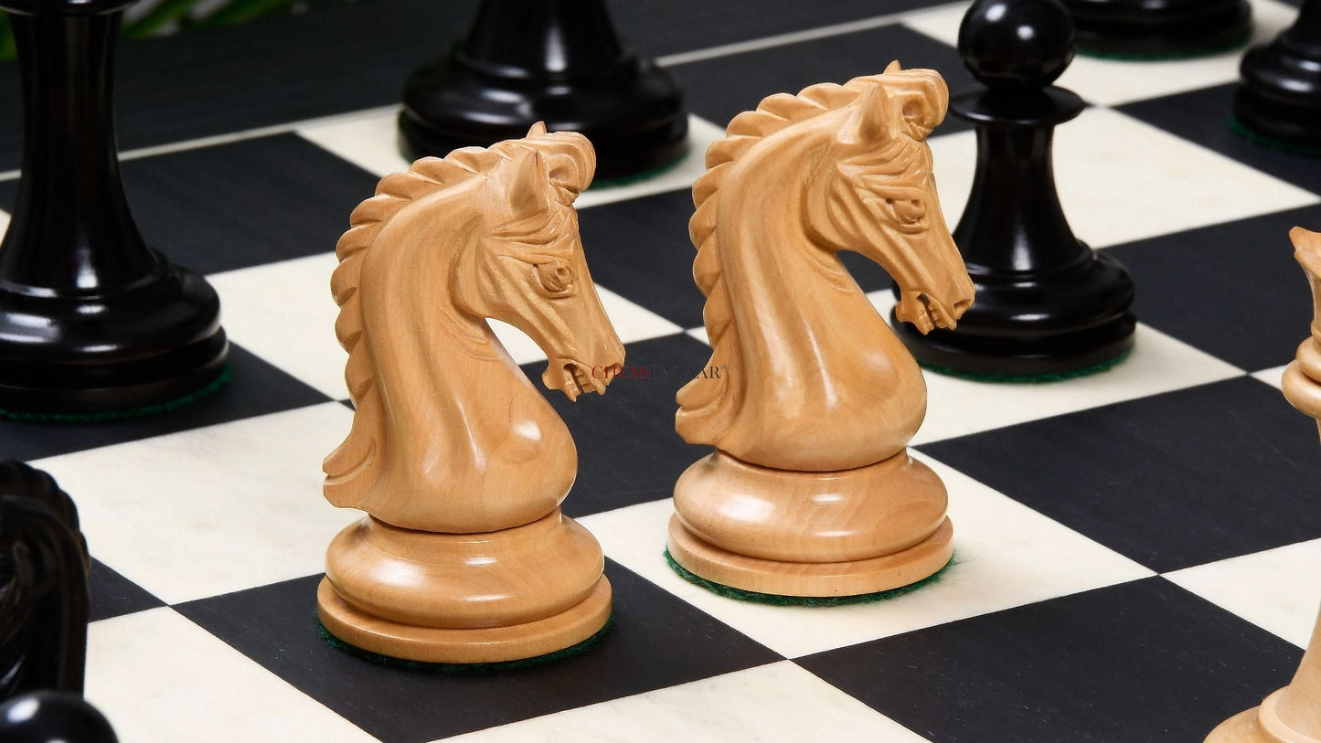 The Imperial Collector Series (Sinquefield Cup 2014) Chess Pieces V2.0 in Ebony Wood & Box Wood - 3.75" King
