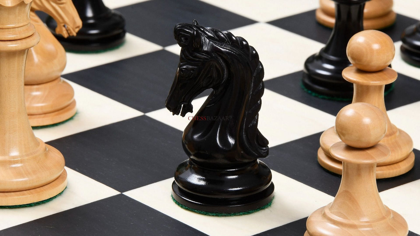 The Imperial Collector Series (Sinquefield Cup 2014) Chess Pieces V2.0 in Ebony Wood & Box Wood - 3.75" King