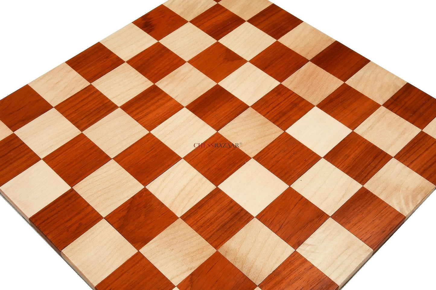 Folding Wooden Chess Board in Bud Rose Solid Wood (Padauk) & Maple Wood 12.8" - 40 mm Square