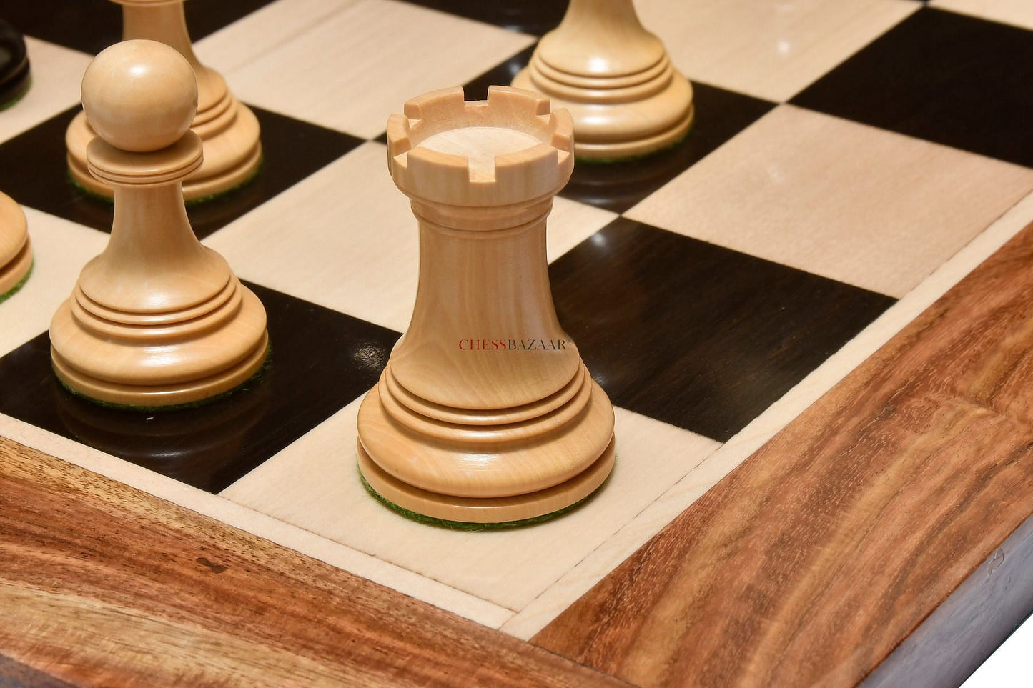 Brown Leatherette Chess Set Storage Box Coffer with Double Tray Fixed Slots for 4.2" - 4.8" Pieces