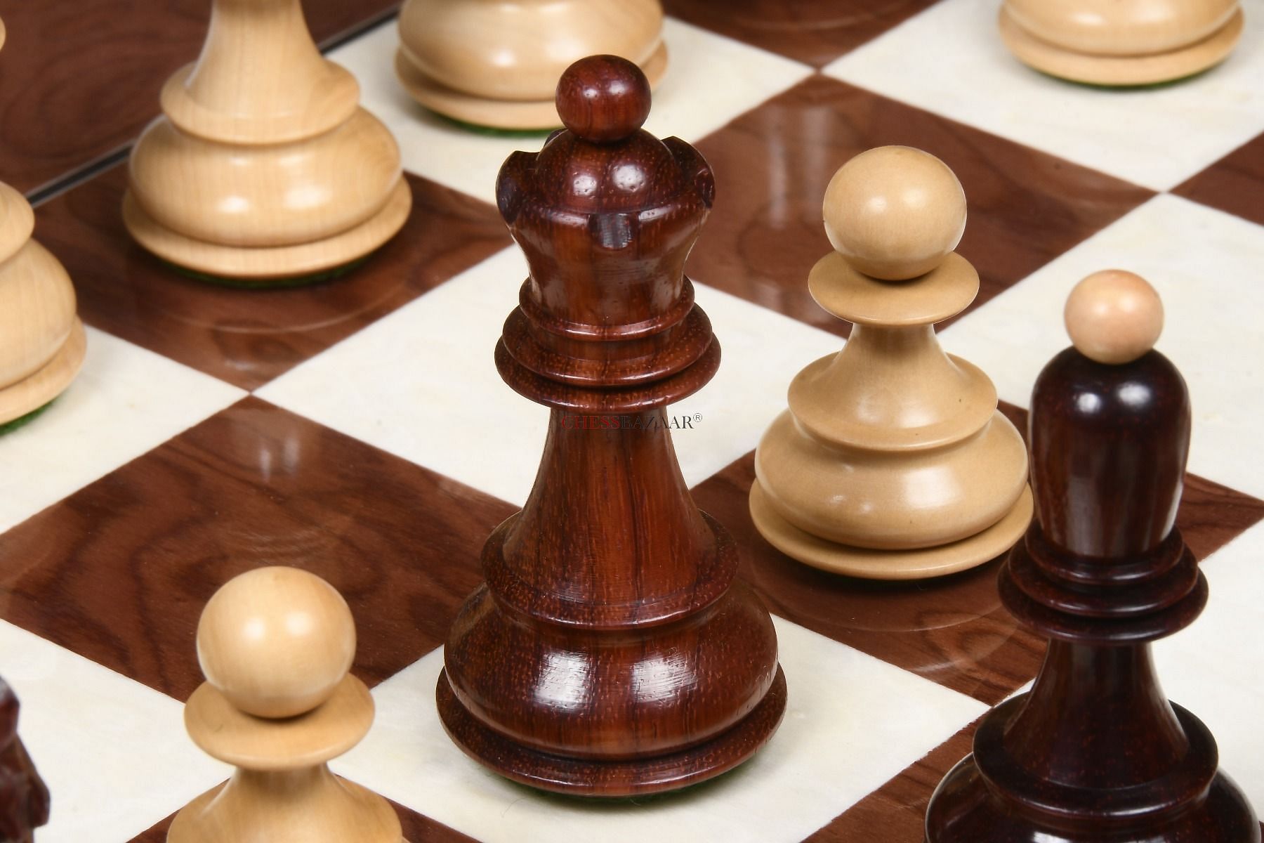 Striking view of Dubrovnik chess set