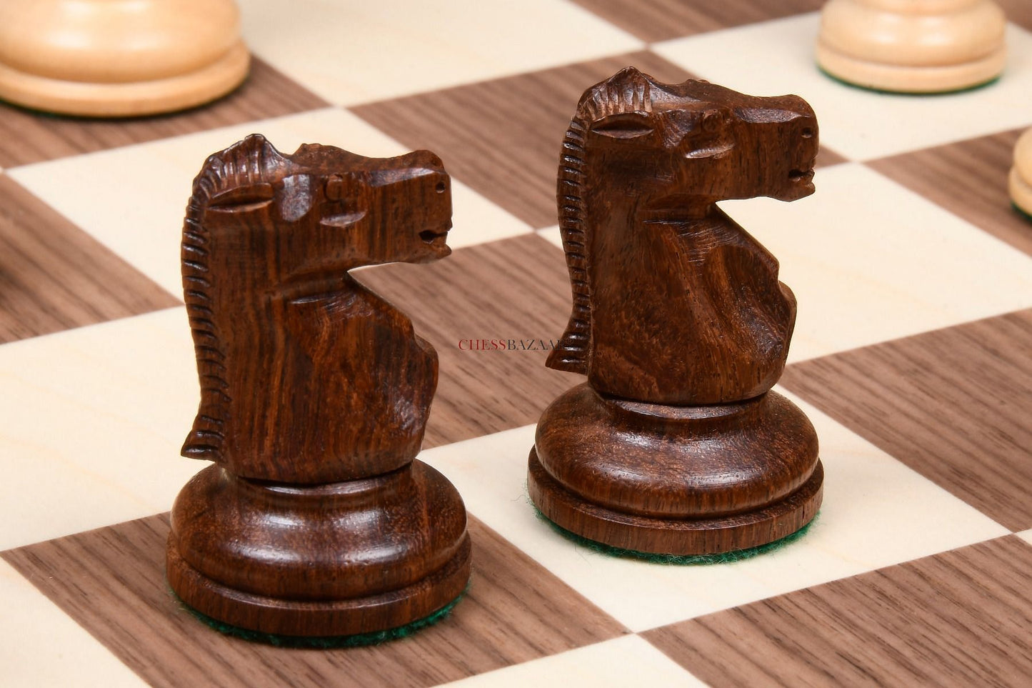 1972 Reproduced Fischer-Spassky Staunton Pattern Chess Pieces V2.0 in Sheesham Wood & Boxwood - 3.75" King