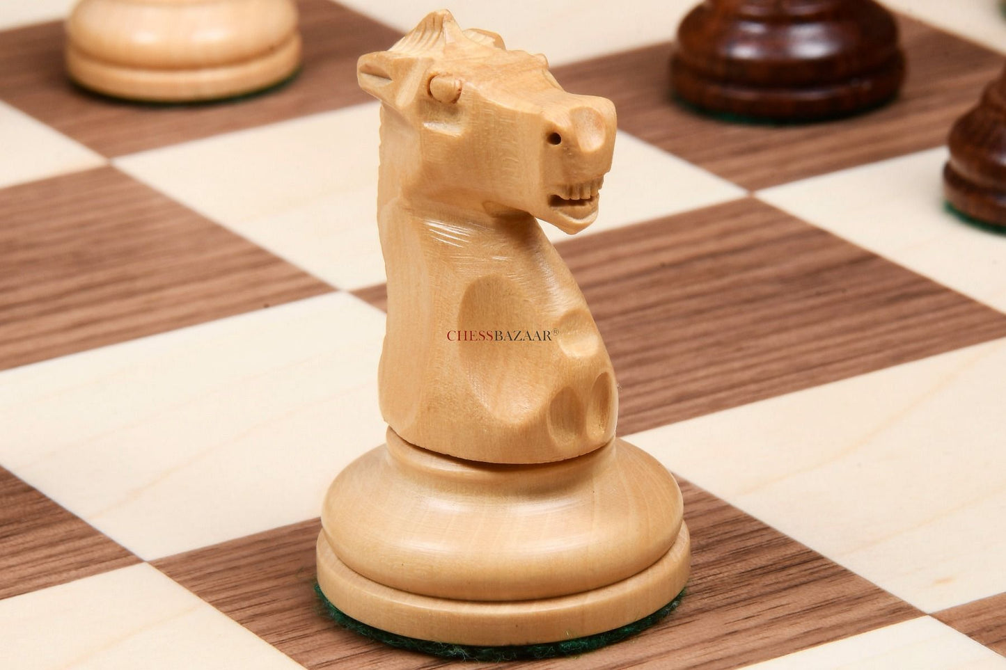 1972 Reproduced Fischer-Spassky Staunton Pattern Chess Pieces V2.0 in Sheesham Wood & Boxwood - 3.75" King