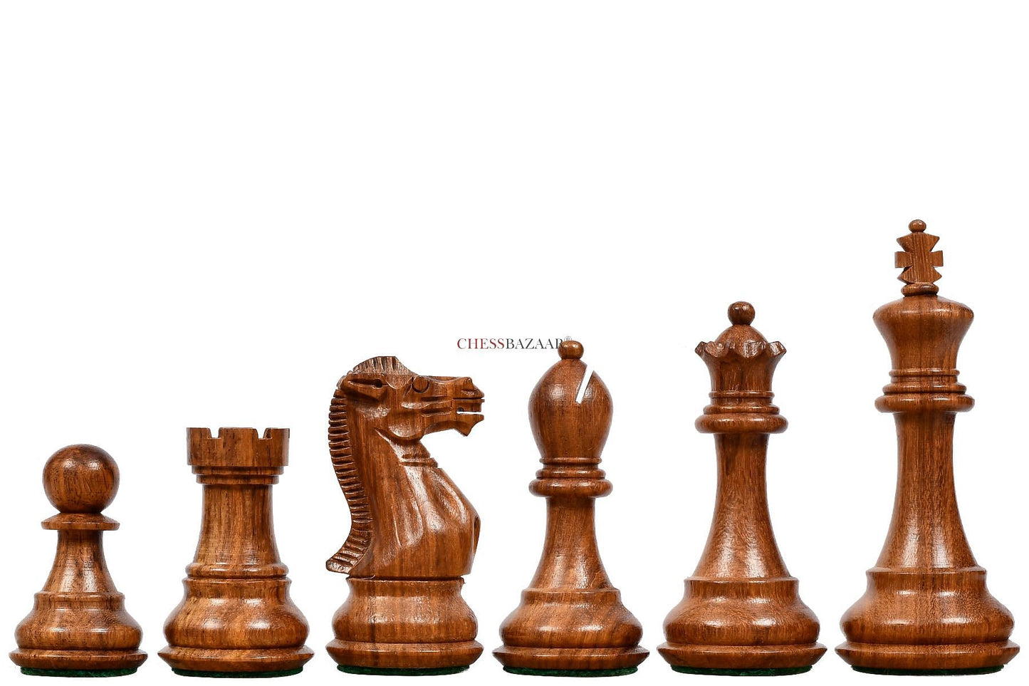 Desert Gold Staunton Series Wooden Chess Pieces in Sheesham & Box Wood - 4.0" King