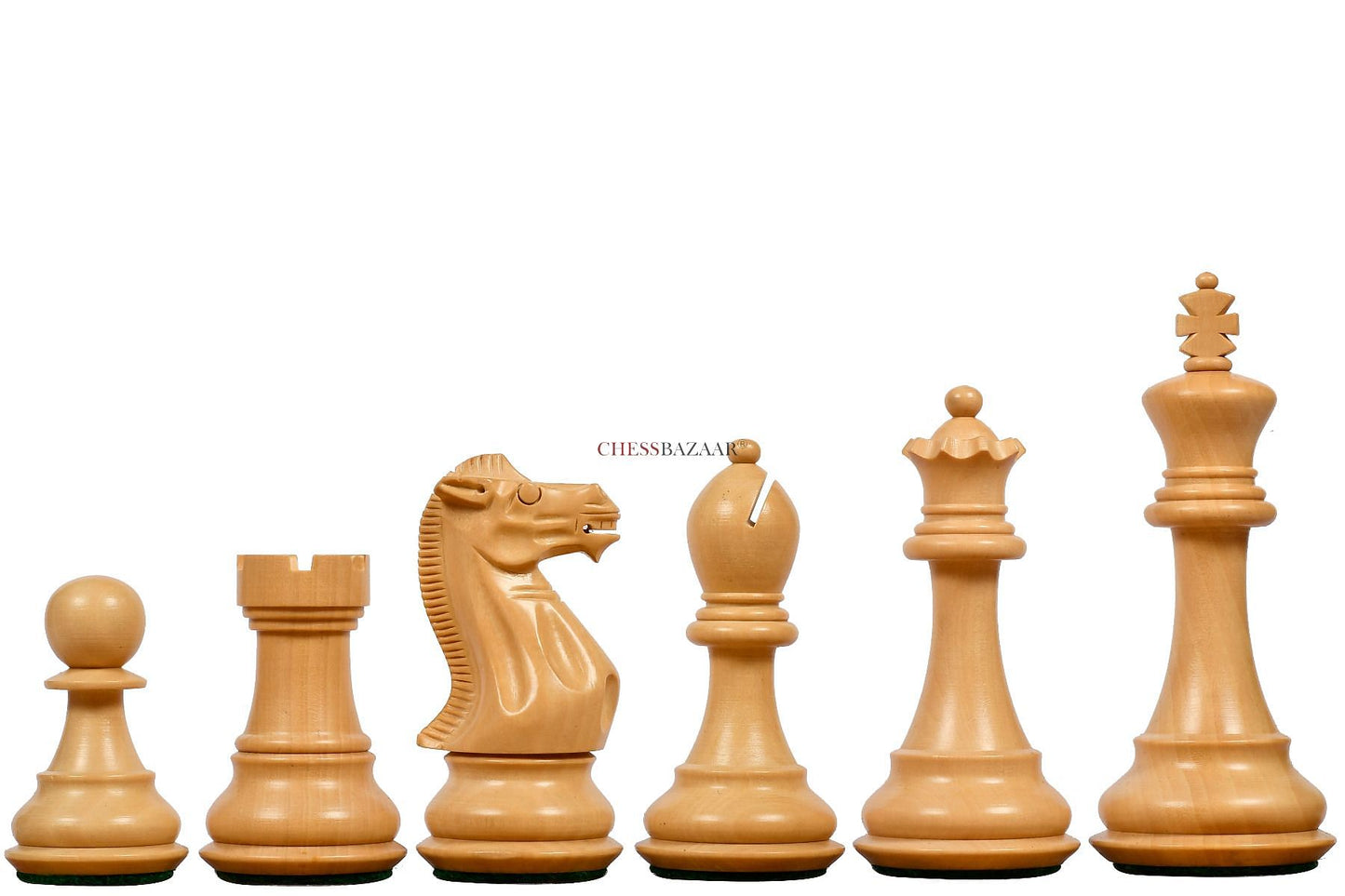 Desert Gold Staunton Series Wooden Chess Pieces in Sheesham & Box Wood - 4.0" King