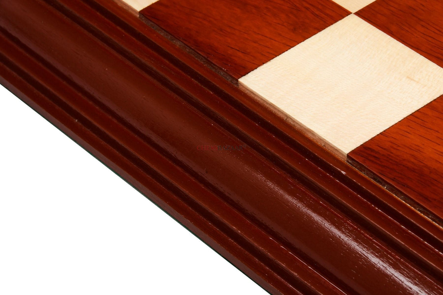 Solid Wooden Luxury Indian Handmade Chess Board in Bud Rosewood (Padauk) & Maple - 21" Board - 55 mm square