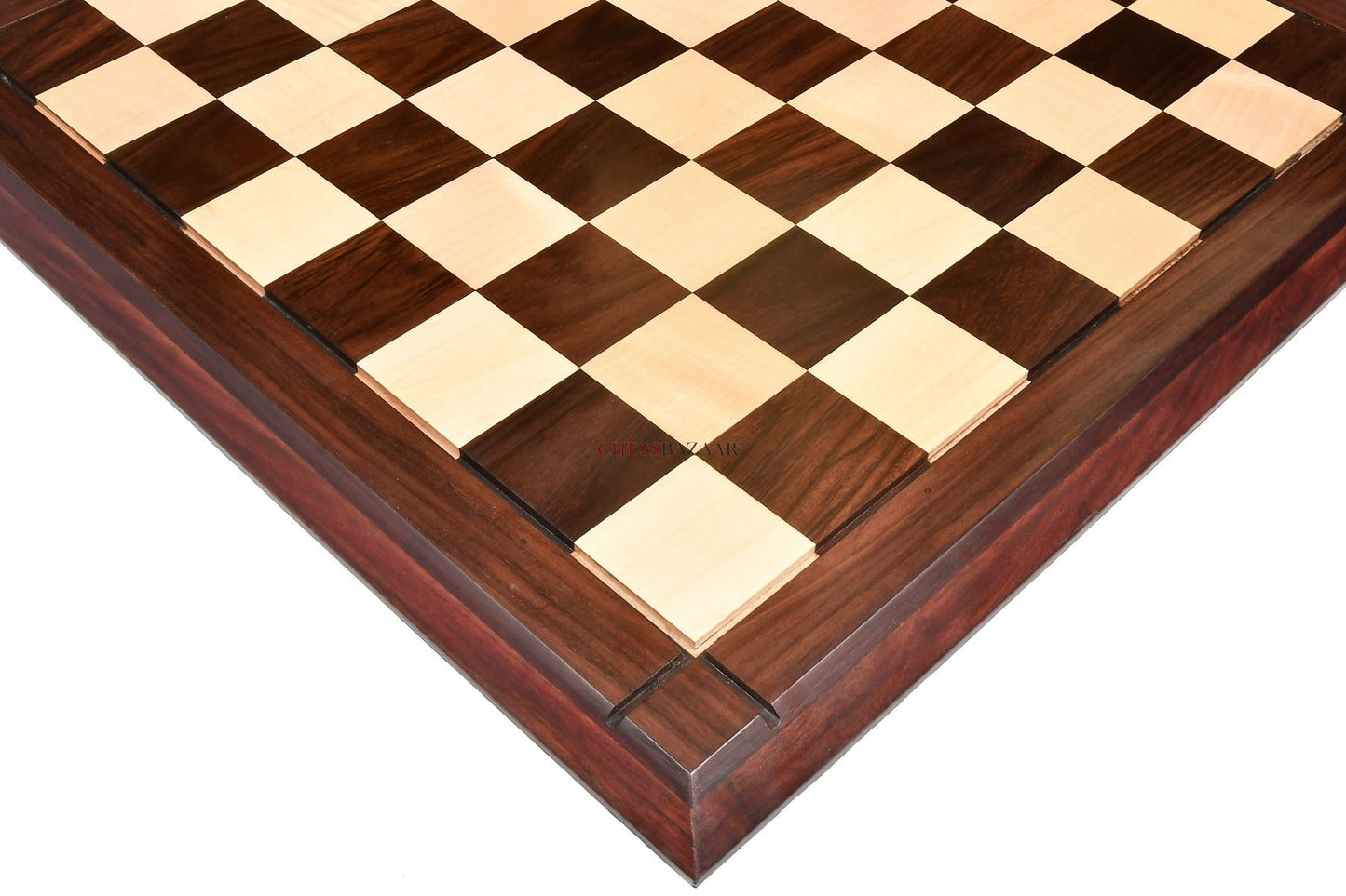 Deluxe Indian Rosewood / Maple Wooden Chess Board 21" - 55 mm
