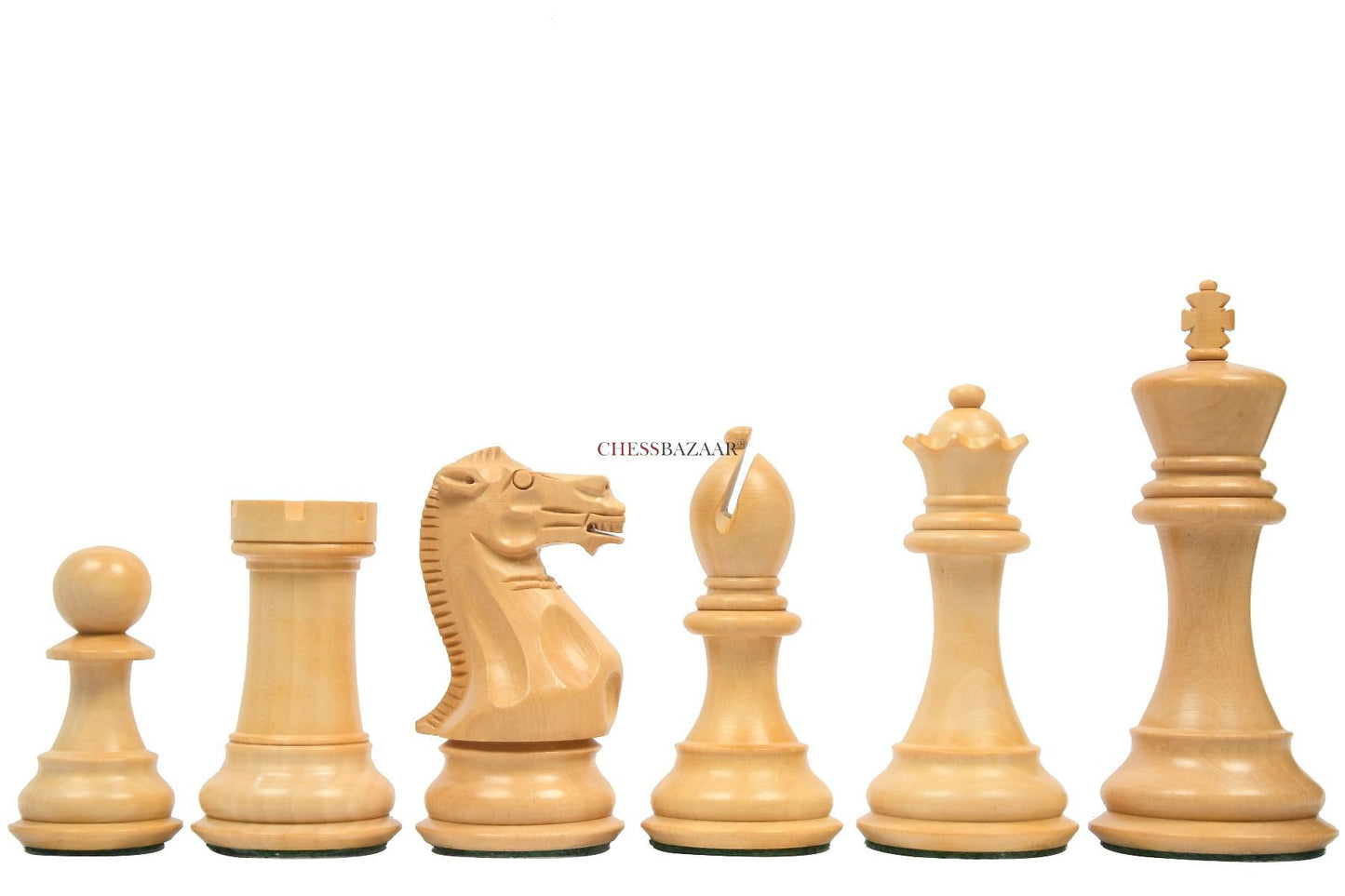 The Honour of Staunton (HOS) Series Weighted Chess Pieces in Bud Rose Wood & Box Wood - 4.0" King
