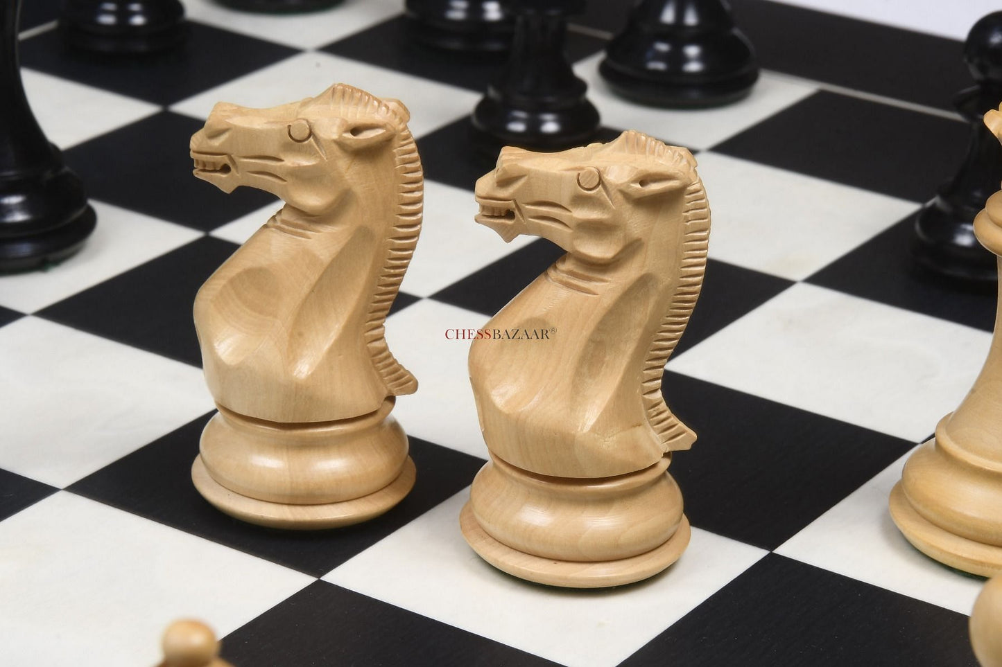 The Honour of Staunton (HOS) Series Weighted Chess Pieces in Ebony & Box Wood - 4.0" King