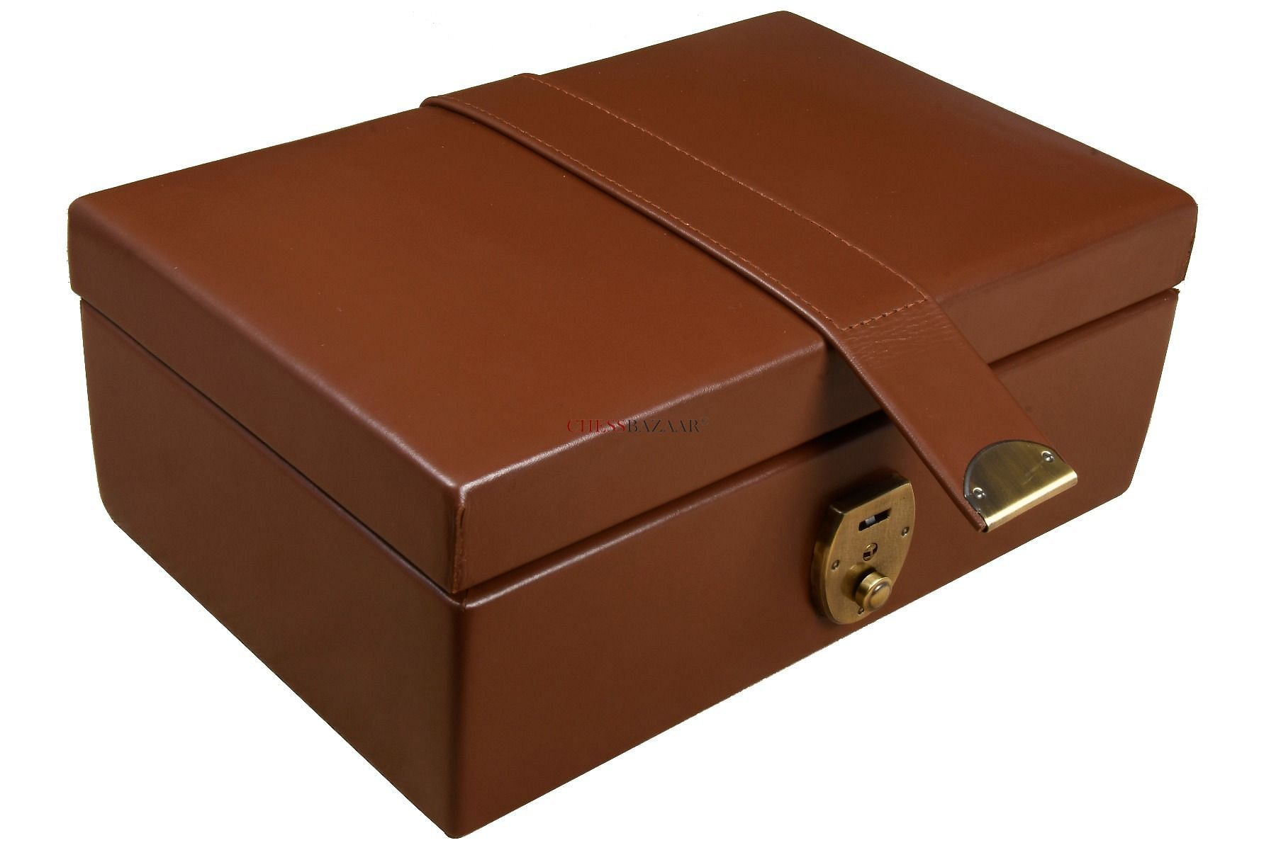 Genuine leather chess storage box