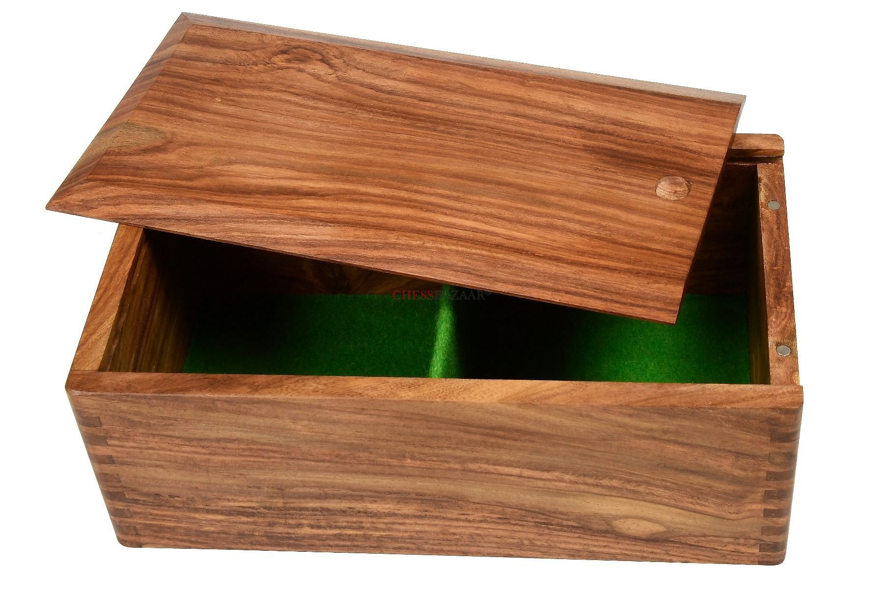 wooden chess storage box