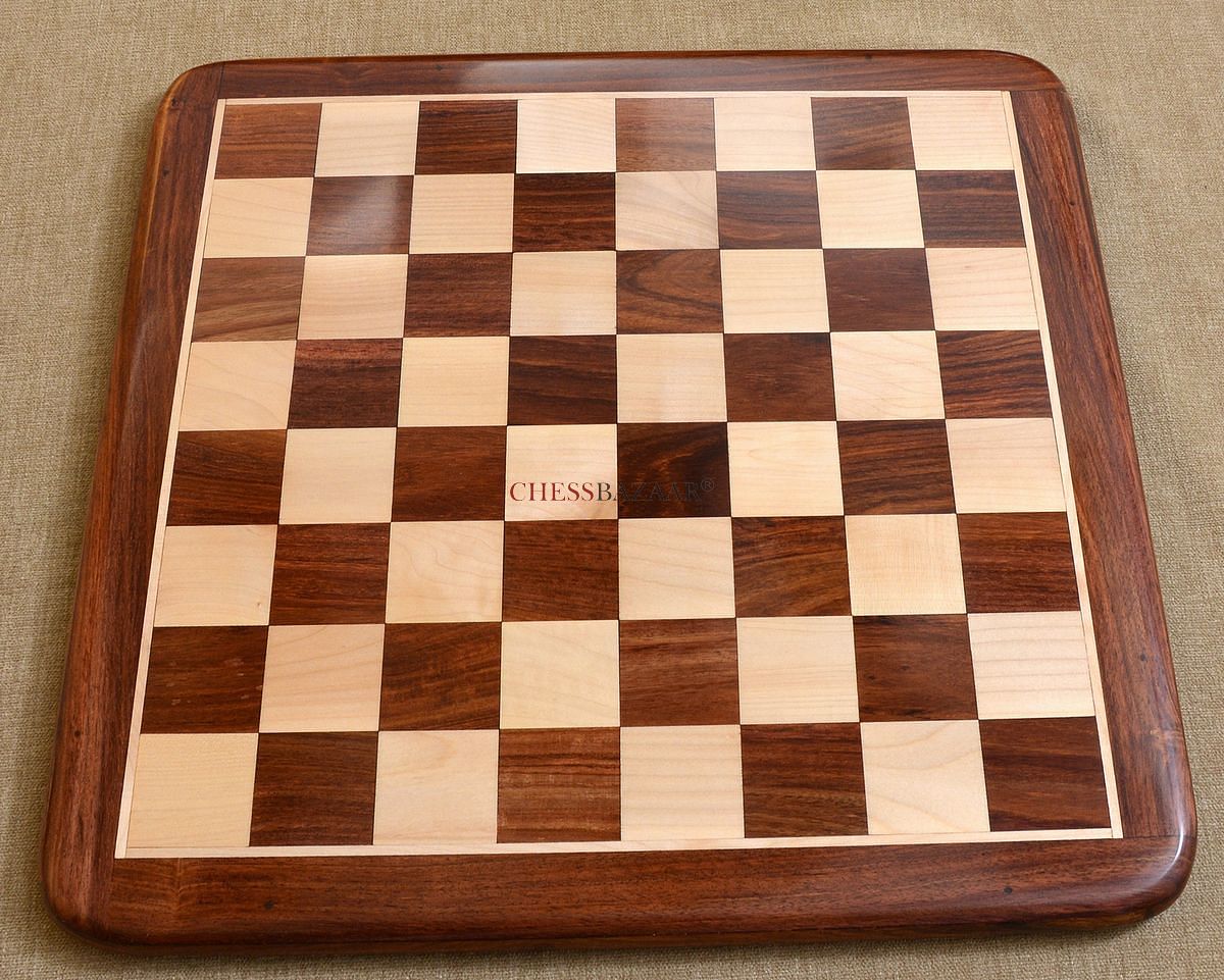Wooden Solid Chess Board Sheesham(Golden Rosewood) Wood 23" - 60 mm Square Size