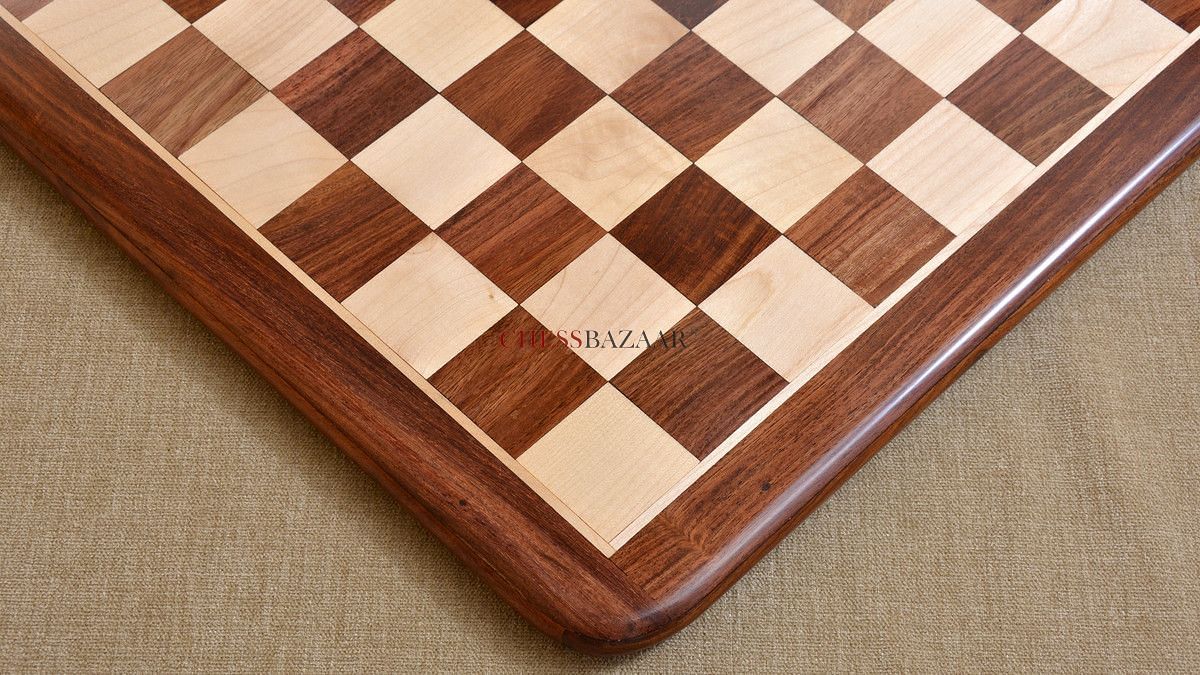 Wooden Solid Chess Board Sheesham(Golden Rosewood) Wood 23" - 60 mm Square Size