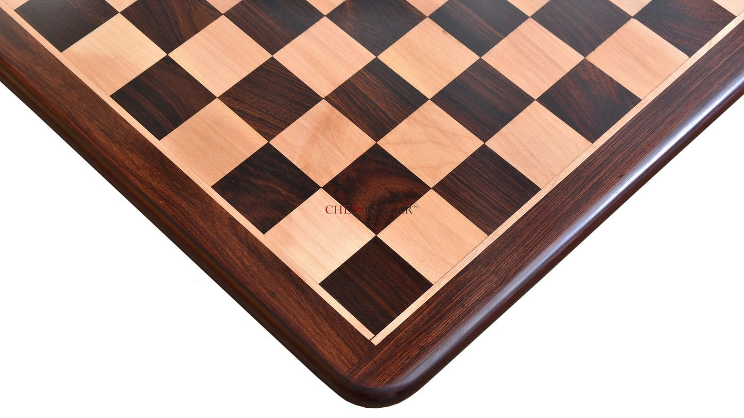 NEW Wooden Chess Board Dark Brown Rose Wood 17" - 45 mm